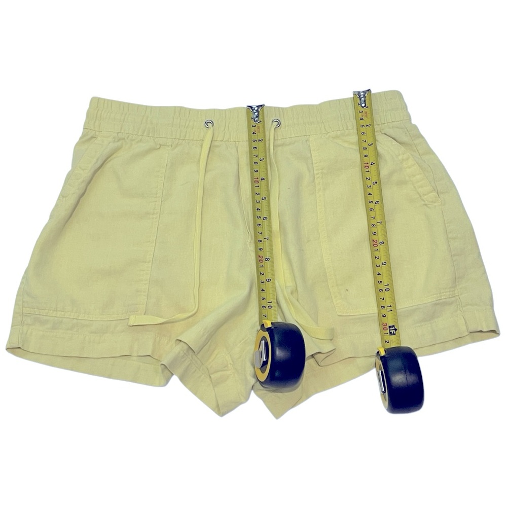 GAP Women's Linen Blend Shorts in Yellow Size Medium - Picture 6 of 9